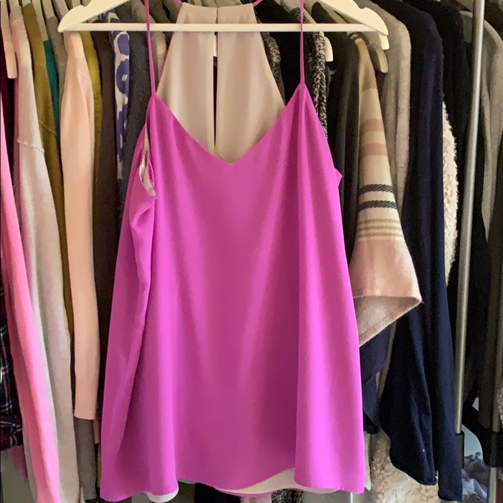Size M reversible tank top purple and gray